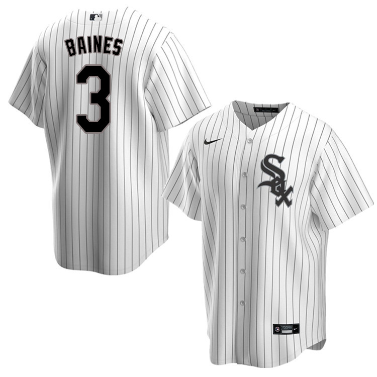 Nike Men #3 Harold Baines Chicago White Sox Baseball Jerseys Sale-Pinstripe